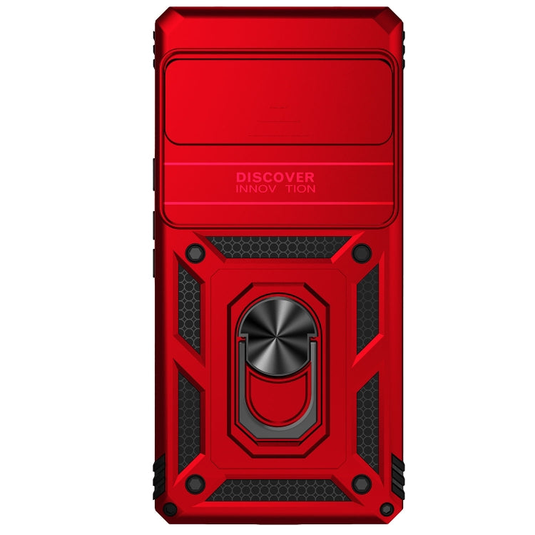 For Google Pixel 6 Pro Sliding Camshield Holder Phone Case(Red) - Google Cases by PMC TechLife | Online Shopping South Africa | PMC TechLife