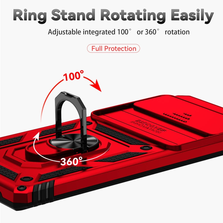 For Google Pixel 6 Pro Sliding Camshield Holder Phone Case(Red) - Google Cases by PMC TechLife | Online Shopping South Africa | PMC TechLife