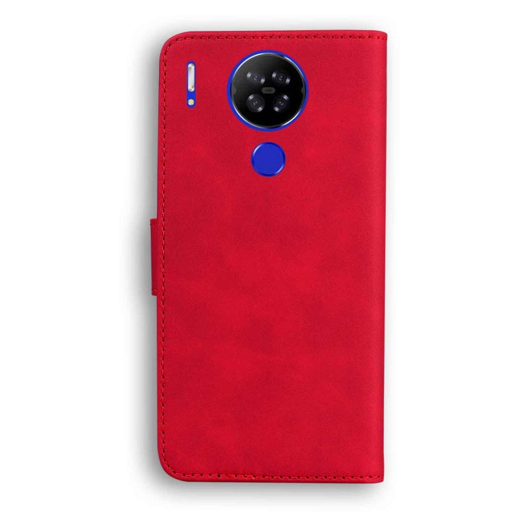 For Blackview A80 Skin Feel Pure Color Flip Leather Phone Case(Red) - More Brand by PMC Jewellery | Online Shopping South Africa | PMC Jewellery | Buy Now Pay Later Mobicred