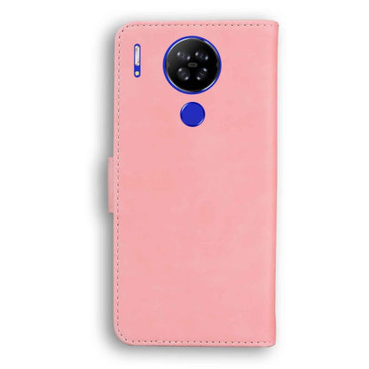 For Blackview A80 Skin Feel Pure Color Flip Leather Phone Case(Pink) - More Brand by PMC Jewellery | Online Shopping South Africa | PMC Jewellery | Buy Now Pay Later Mobicred