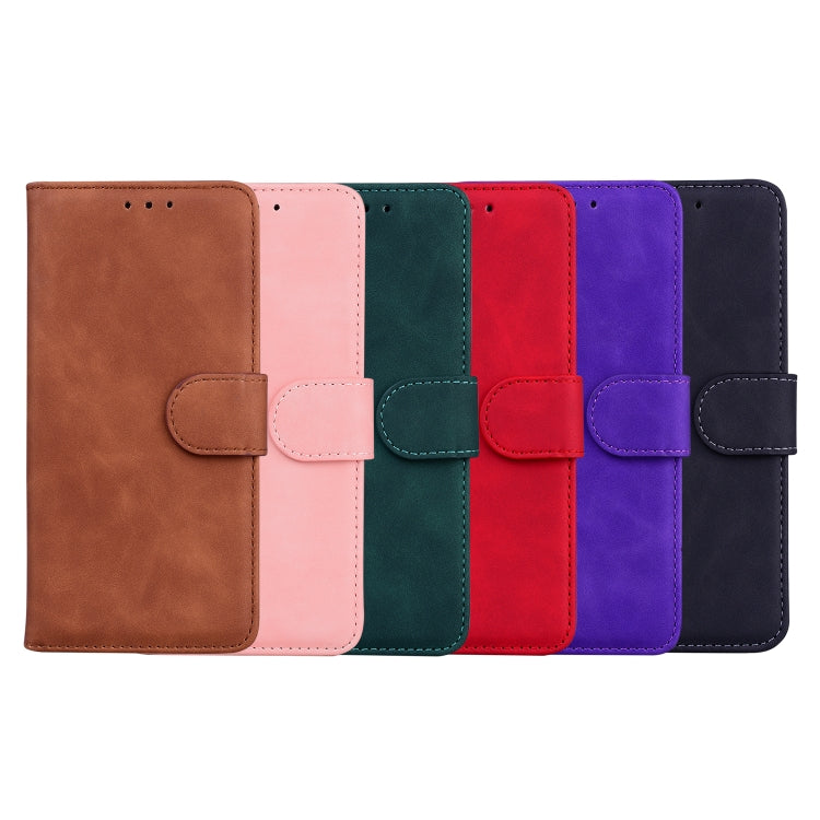 For Blackview A80 Skin Feel Pure Color Flip Leather Phone Case(Black) - More Brand by PMC TechLife | Online Shopping South Africa | PMC TechLife