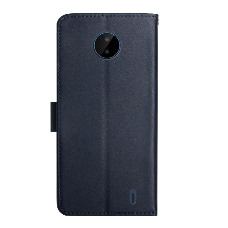 For Nokia C10 / C20 Genuine Leather Fingerprint-proof Horizontal Flip Phone Case(Blue) - Nokia Cases by PMC TechLife | Online Shopping South Africa | PMC TechLife | Buy Now Pay Later Mobicred
