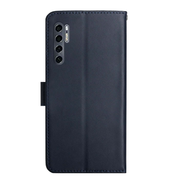 For TCL 20 Pro 5G Genuine Leather Fingerprint-proof Flip Phone Case(Blue) - More Brand by PMC TechLife | Online Shopping South Africa | PMC TechLife | Buy Now Pay Later Mobicred