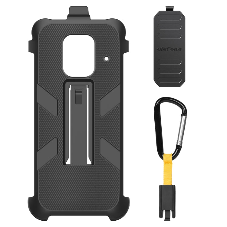 For Ulefone Power Armor 14 Pro Ulefone Back Clip Phone Case with Carabiner(Black) - Ulefone Cases by Ulefone | Online Shopping South Africa | PMC Jewellery | Buy Now Pay Later Mobicred