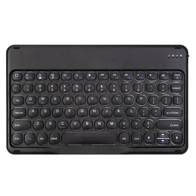 Round Cap Bluetooth Keyboard Leather Case with Pen Slot for Samsung Galaxy Tab S6 Lite, Specification:without Touchpad(Dark Blue+Black Keyboard) - Samsung Keyboard by PMC Jewellery | Online Shopping South Africa | PMC Jewellery