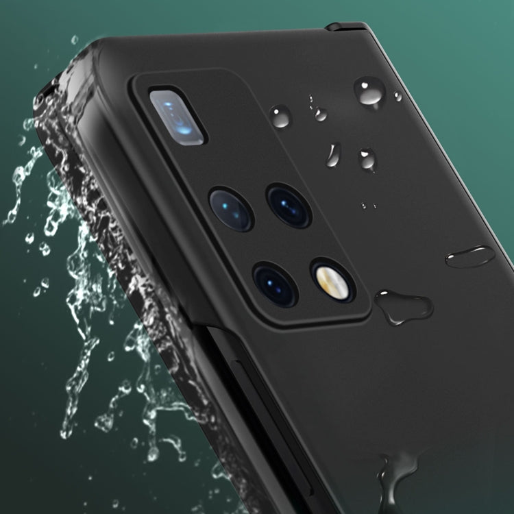 For Huawei Mate X2 Colorful Gradient Phone Case(Black White) - Huawei Cases by PMC TechLife | Online Shopping South Africa | PMC TechLife | Buy Now Pay Later Mobicred