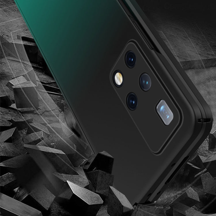 For Huawei Mate X2 Colorful Gradient Phone Case(Black White) - Huawei Cases by PMC TechLife | Online Shopping South Africa | PMC TechLife | Buy Now Pay Later Mobicred