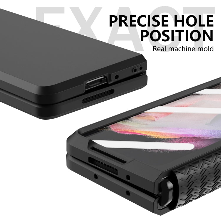 For Samsung Galaxy Z Fold3 5G 360 Full Body TPU Hinge Flip Phone Case(Black) - free shipping - PMC TechLife - Order now!