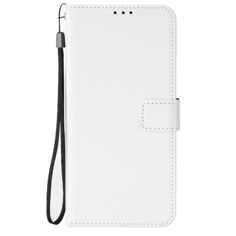 For Blackview A55 Pro Diamond Texture Leather Phone Case(White) - More Brand by PMC TechLife | Online Shopping South Africa | PMC TechLife