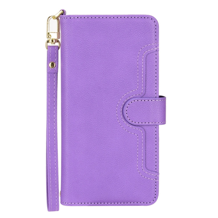 For Doogee S88 Pro / S88 Plus Litchi Texture Zipper Leather Phone Case(Purple) - Doogee Cases by PMC TechLife | Online Shopping South Africa | PMC TechLife | Buy Now Pay Later Mobicred