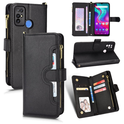 For Doogee X96 Pro Litchi Texture Zipper Leather Phone Case(Black) - Doogee Cases by PMC Jewellery | Online Shopping South Africa | PMC Jewellery | Buy Now Pay Later Mobicred