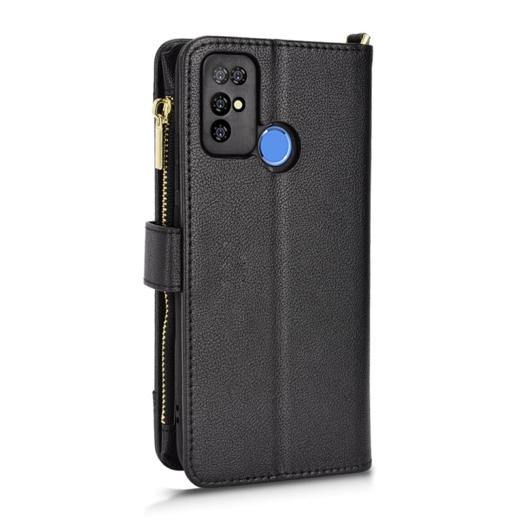 For Doogee X96 Pro Litchi Texture Zipper Leather Phone Case(Black) - Doogee Cases by PMC Jewellery | Online Shopping South Africa | PMC Jewellery | Buy Now Pay Later Mobicred