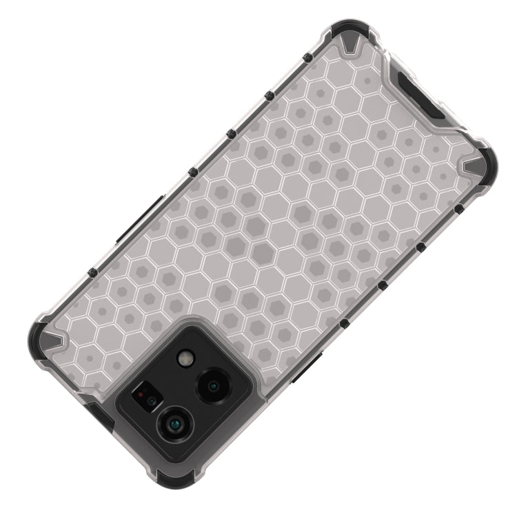 For OPPO Reno7 4G Shockproof Honeycomb PC + TPU Phone Case(White) - OPPO Cases by PMC TechLife | Online Shopping South Africa | PMC TechLife | Buy Now Pay Later Mobicred
