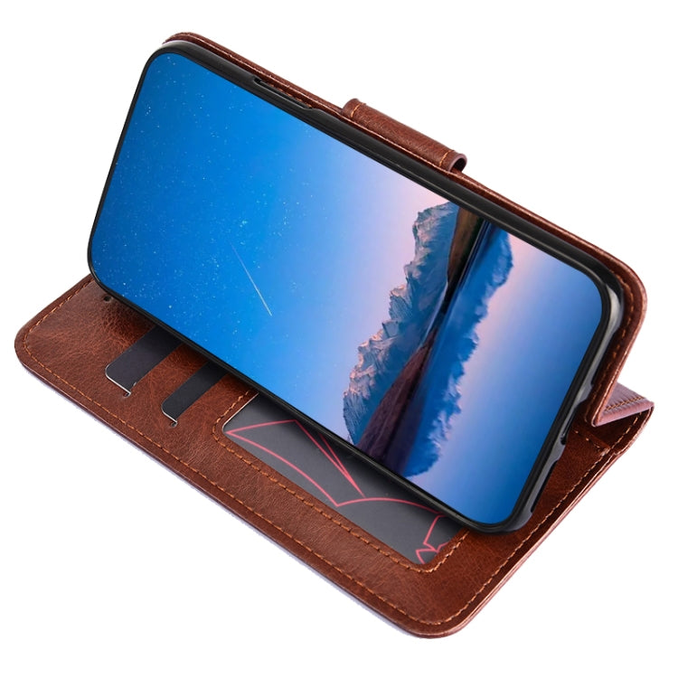 For Blackview A55 Pro Crystal Texture Leather Phone Case(Brown) - Huawei Cases by PMC Jewellery | Online Shopping South Africa | PMC Jewellery | Buy Now Pay Later Mobicred