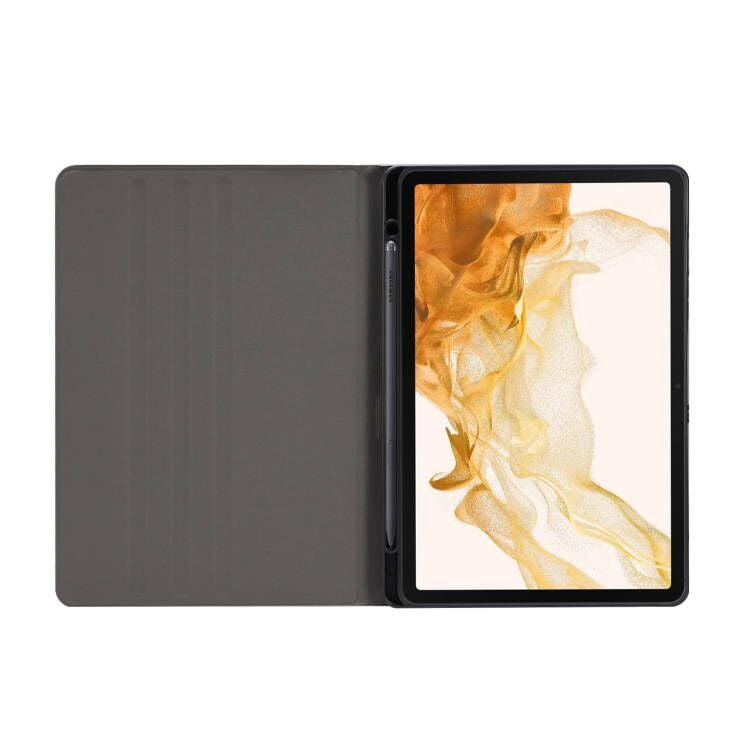 For Samsung Galaxy Tab S8 / Tab S7 Painted Voltage Pen Slot Tablet Smart Case(Blue Elk) - Galaxy Tab S8 Cases by PMC TechLife | Online Shopping South Africa | PMC TechLife