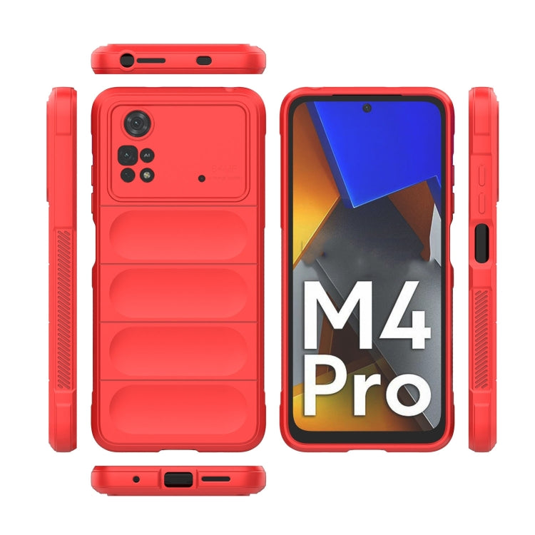 For Xiaomi Poco M4 Pro 4G Magic Shield TPU + Flannel Phone Case(White) - free shipping - PMC TechLife - Order now!