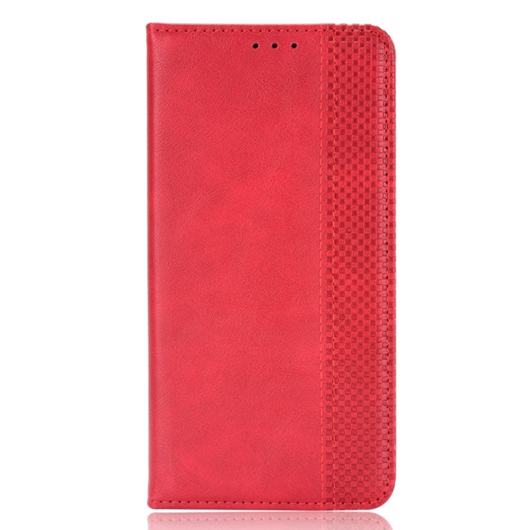 For Ulefone Power Armor 14 / 14 Pro Magnetic Buckle Retro Texture Leather Phone Case(Red) - Ulefone Cases by PMC Jewellery | Online Shopping South Africa | PMC Jewellery | Buy Now Pay Later Mobicred