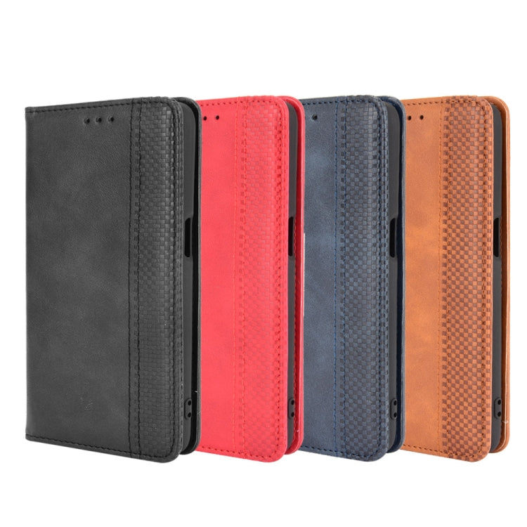 For Ulefone Armor X10 / X10 Pro Magnetic Buckle Retro Texture Leather Phone Case(Black) - Ulefone Cases by PMC Jewellery | Online Shopping South Africa | PMC Jewellery | Buy Now Pay Later Mobicred