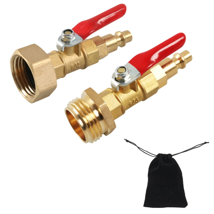 A6863 RV Female + Male 1/4 Drain Fitting Adapter with Storage Bag - Others by PMC TechLife | Online Shopping South Africa | PMC TechLife | Buy Now Pay Later Mobicred