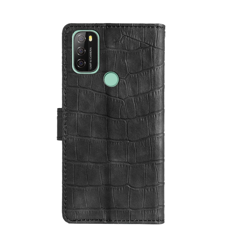 For Blackview A70 Skin Feel Crocodile Magnetic Clasp Leather Phone Case(Black) - More Brand by PMC Jewellery | Online Shopping South Africa | PMC Jewellery