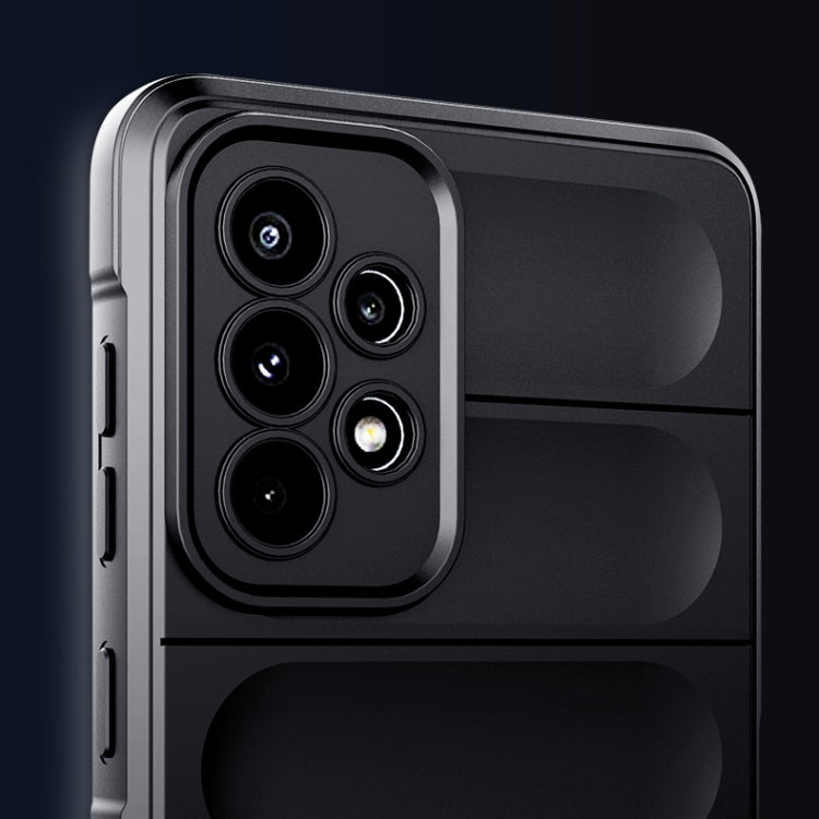 For Samsung Galaxy A73 Magic Shield TPU + Flannel Phone Case(Grey) - Galaxy Phone Cases by PMC TechLife | Online Shopping South Africa | PMC TechLife | Buy Now Pay Later Mobicred