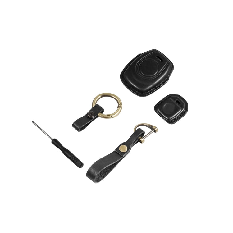 HP-A009 Motorcycle Cowhide Leather Induction Key Protective Cover for Harley Sportster S(Black) - Bags & Luggages by PMC Jewellery | Online Shopping South Africa | PMC Jewellery | Buy Now Pay Later Mobicred