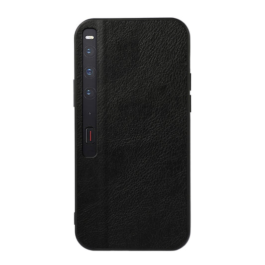 For Huawei Mate Xs 2 Two-color Litchi Texture PU Phone Case(Black) - Huawei Cases by PMC Jewellery | Online Shopping South Africa | PMC Jewellery