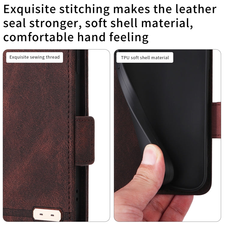 For Samsung Galaxy Z Fold2 5G Magnetic Clasp Flip Leather Phone Case(Brown) - free shipping - PMC TechLife - Order now!