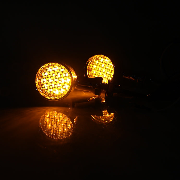 Z008 1 Pair 12V Modified Universal Motorcycle LED Turn Signal, Light Color:Yellow Light(Electroplating) - Turn Signal by PMC TechLife | Online Shopping South Africa | PMC TechLife | Buy Now Pay Later Mobicred