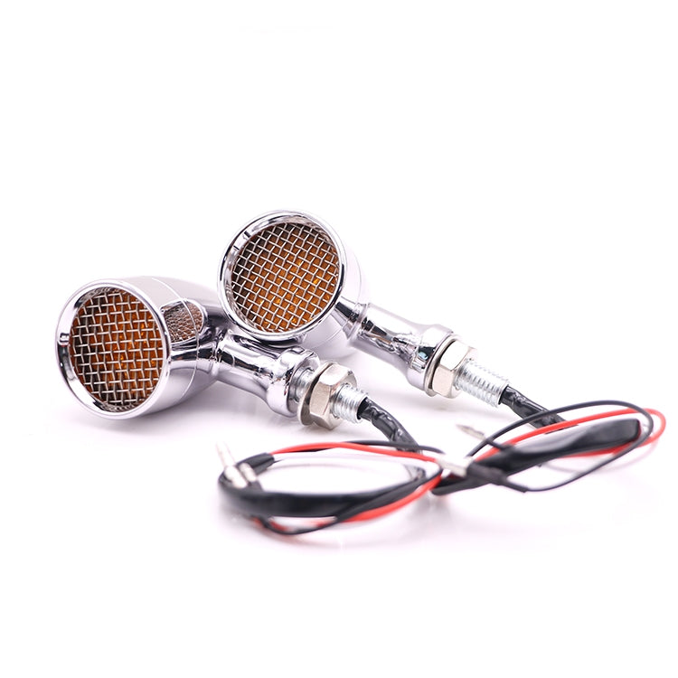 Z008 1 Pair 12V Modified Universal Motorcycle LED Turn Signal, Light Color:Red Light(Electroplating) - Turn Signal by PMC Jewellery | Online Shopping South Africa | PMC Jewellery | Buy Now Pay Later Mobicred