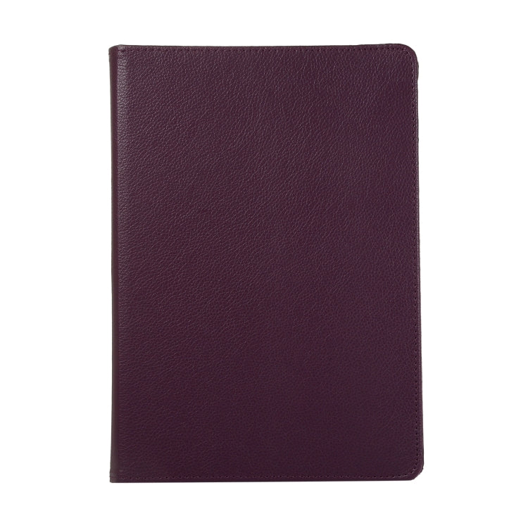For Lenovo M10 Plus 3rd Litchi Texture 360 Degrees Rotation Leather Tablet Case with Holder(Purple) - Other Galaxy Tab PC by PMC TechLife | Online Shopping South Africa | PMC TechLife | Buy Now Pay Later Mobicred