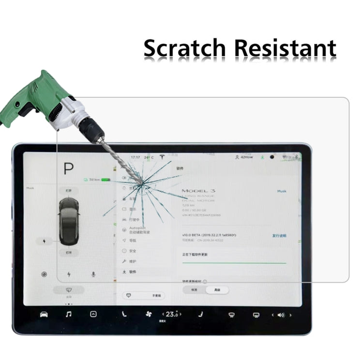 2 PCS Car Navigator Protective Film Tempered Glass Film For Tesla 15.6 - Accessories & Parts by PMC TechLife | Online Shopping South Africa | PMC TechLife | Buy Now Pay Later Mobicred