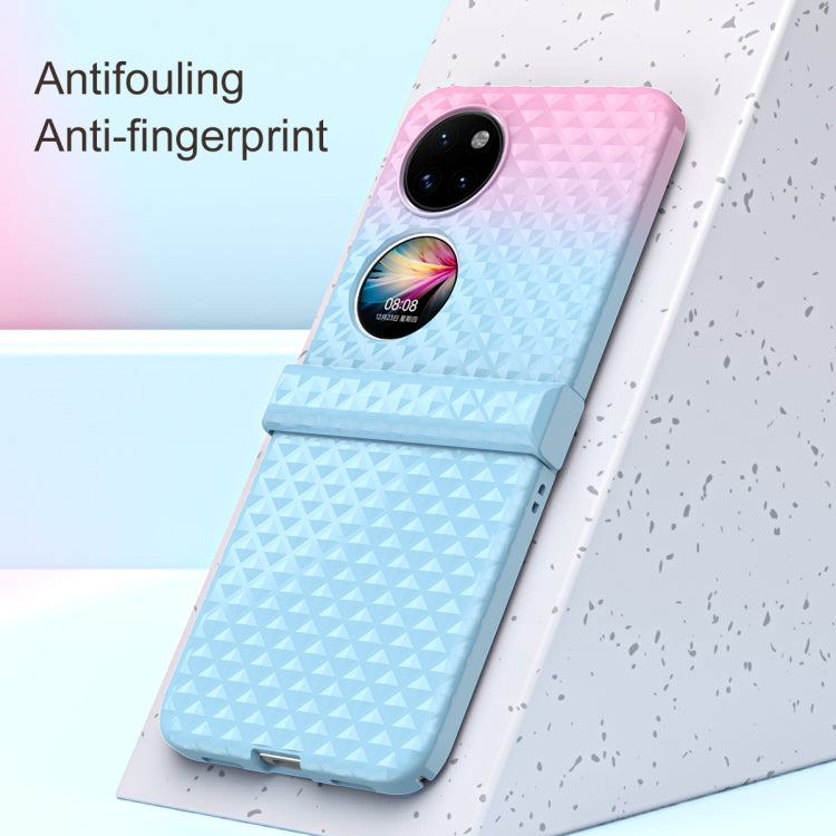 For Huawei P50 Pocket Rainbow Gradient Hinge Shockproof Phone Case(Orange Yellow) - Huawei Cases by PMC TechLife | Online Shopping South Africa | PMC TechLife | Buy Now Pay Later Mobicred