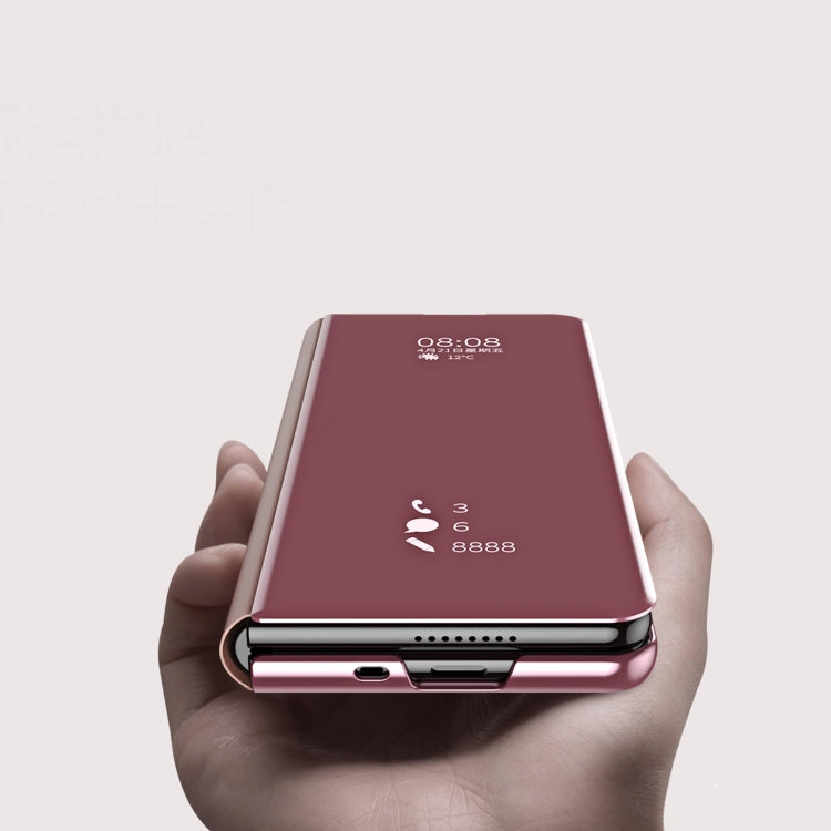 For Samsung Galaxy Z Fold3 Accurate Hole Horizontal Flip Mirror Shockproof Phone Case(Blue) - Galaxy Phone Cases by PMC TechLife | Online Shopping South Africa | PMC TechLife | Buy Now Pay Later Mobicred