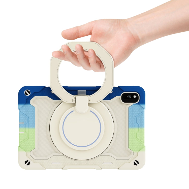 For Huawei MatePad 10.4 Armor Contrast Color Silicone + PC Tablet Case(Colorful Blue) - Huawei by PMC TechLife | Online Shopping South Africa | PMC TechLife | Buy Now Pay Later Mobicred