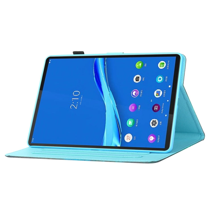For Lenovo Tab M10 Plus 10.6 3rd Gen 2022 Coloured Drawing Smart Leather Tablet Case(Elephant) - Lenovo by PMC TechLife | Online Shopping South Africa | PMC TechLife