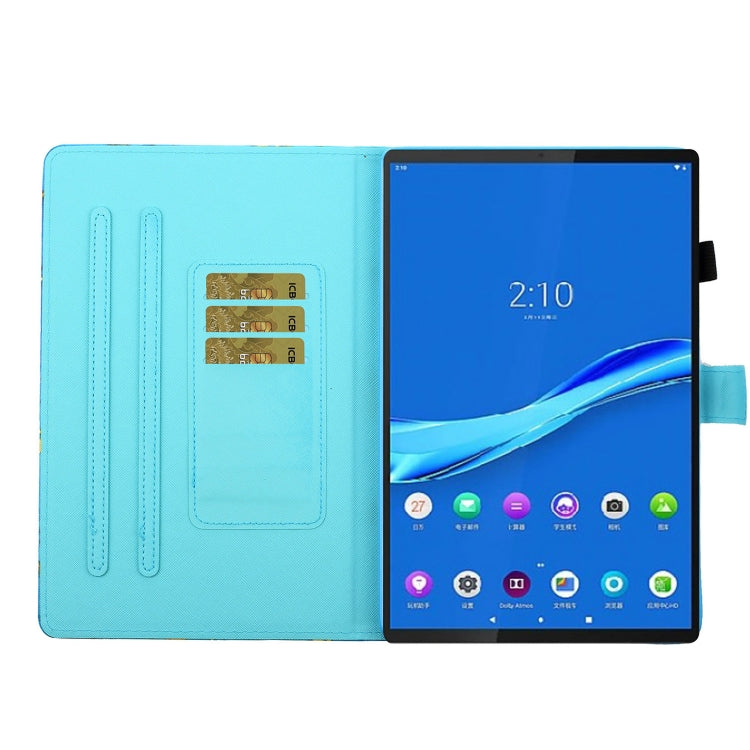 For Lenovo Tab M10 Plus 10.6 3rd Gen 2022 Coloured Drawing Smart Leather Tablet Case(Elephant) - Lenovo by PMC TechLife | Online Shopping South Africa | PMC TechLife