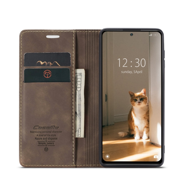 For Xiaomi 12/12X CaseMe 013 Multifunctional Horizontal Flip Leather Phone Case(Coffee) - Xiaomi Cases by CaseMe | Online Shopping South Africa | PMC Jewellery | Buy Now Pay Later Mobicred