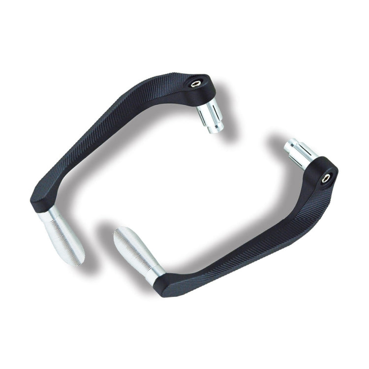 2 PCS Motorcycle Modification Accessories Striped Horn Shape Gear Brake Clutch Handbrake(Silver) - Motorbike Brakes by PMC TechLife | Online Shopping South Africa | PMC TechLife | Buy Now Pay Later Mobicred