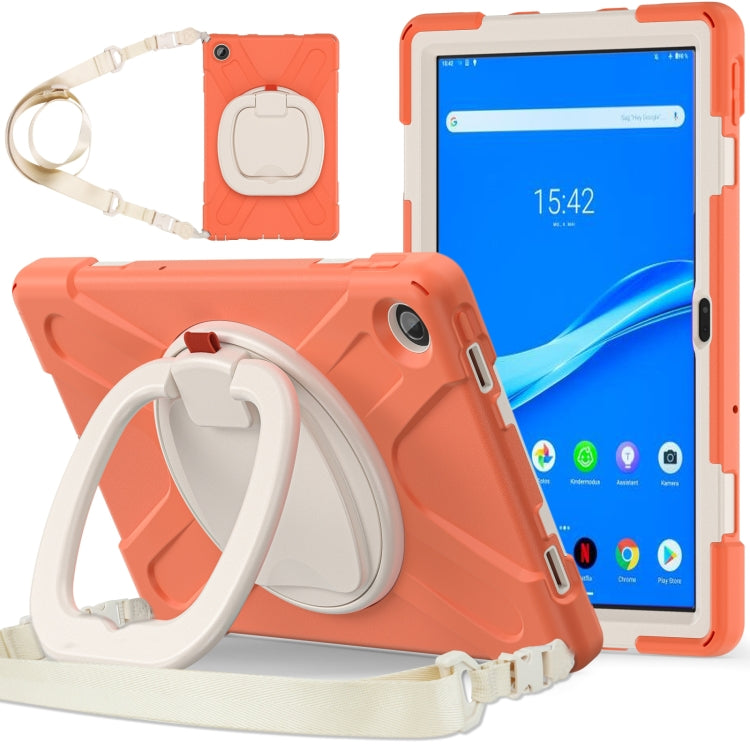 For Lenovo Tab M10 Plus 10.6 3rd Gen 2022 Silicone + PC Protective Tablet Case(Coral Orange) - Lenovo by PMC TechLife | Online Shopping South Africa | PMC TechLife | Buy Now Pay Later Mobicred