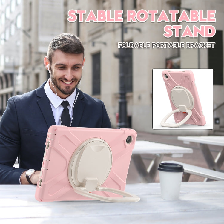 For Lenovo Tab M10 Plus 10.6 3rd Gen 2022 Silicone + PC Protective Tablet Case(Cherry Blossom Pink) - Lenovo by PMC TechLife | Online Shopping South Africa | PMC TechLife | Buy Now Pay Later Mobicred