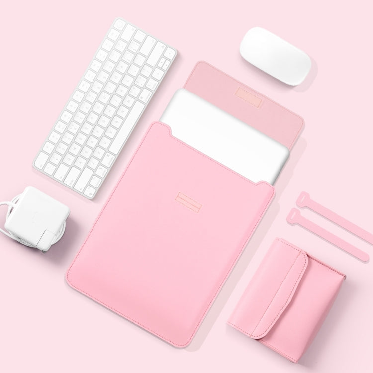 4 in 1 Lightweight and Portable Leather Computer Bag, Size:11/12 inches(Pink) - 12.1 inch by PMC TechLife | Online Shopping South Africa | PMC TechLife | Buy Now Pay Later Mobicred