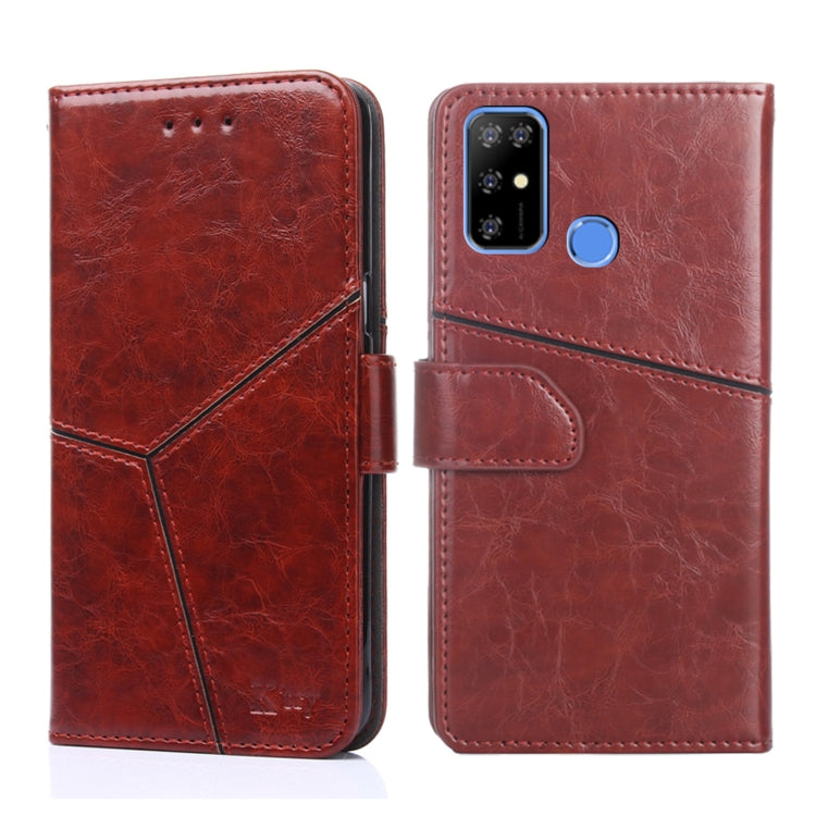 For Doogee X96 Pro Geometric Stitching Horizontal Flip Leather Phone Case(Dark Brown) - Doogee Cases by PMC Jewellery | Online Shopping South Africa | PMC Jewellery | Buy Now Pay Later Mobicred