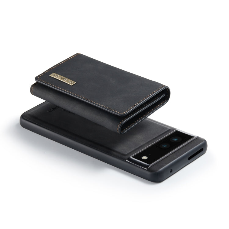 For Google Pixel 7 5G DG.MING M1 Series 3-Fold Multi Card Wallet + Magnetic Phone Case(Black) - Google Cases by DG.MING | Online Shopping South Africa | PMC TechLife | Buy Now Pay Later Mobicred