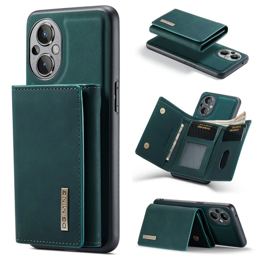 For OnePlus Nord N20 5G DG.MING M1 Series 3-Fold Multi Card Wallet + Magnetic Phone Case(Green) - OnePlus Cases by DG.MING | Online Shopping South Africa | PMC Jewellery | Buy Now Pay Later Mobicred