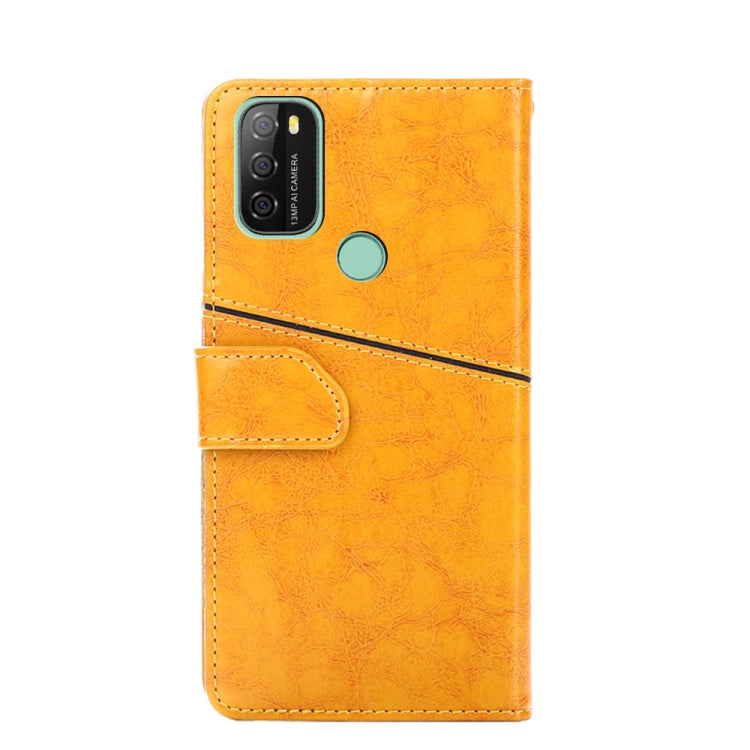 For Blackview A70 Geometric Stitching Horizontal Flip Leather Phone Case(Yellow) - More Brand by PMC Jewellery | Online Shopping South Africa | PMC Jewellery | Buy Now Pay Later Mobicred