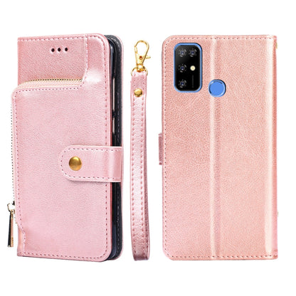 For DOOGEE X96 Pro Zipper Bag Leather Phone Case(Rose Gold) - More Brand by PMC Jewellery | Online Shopping South Africa | PMC Jewellery | Buy Now Pay Later Mobicred