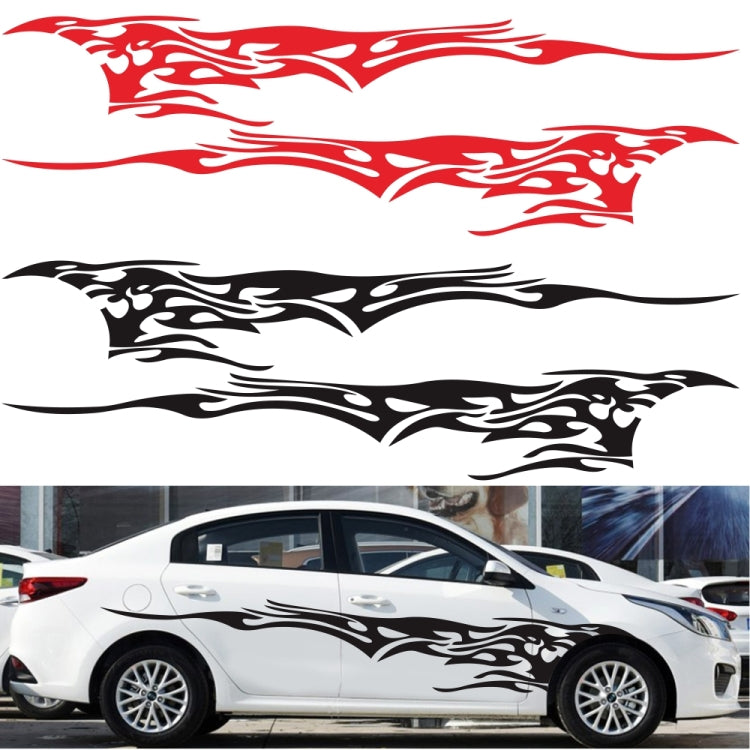 2 PCS/Set D-144 Fire Element Pattern Car Modified Decorative Sticker(Yellow) - Decorative Sticker by PMC Jewellery | Online Shopping South Africa | PMC Jewellery | Buy Now Pay Later Mobicred