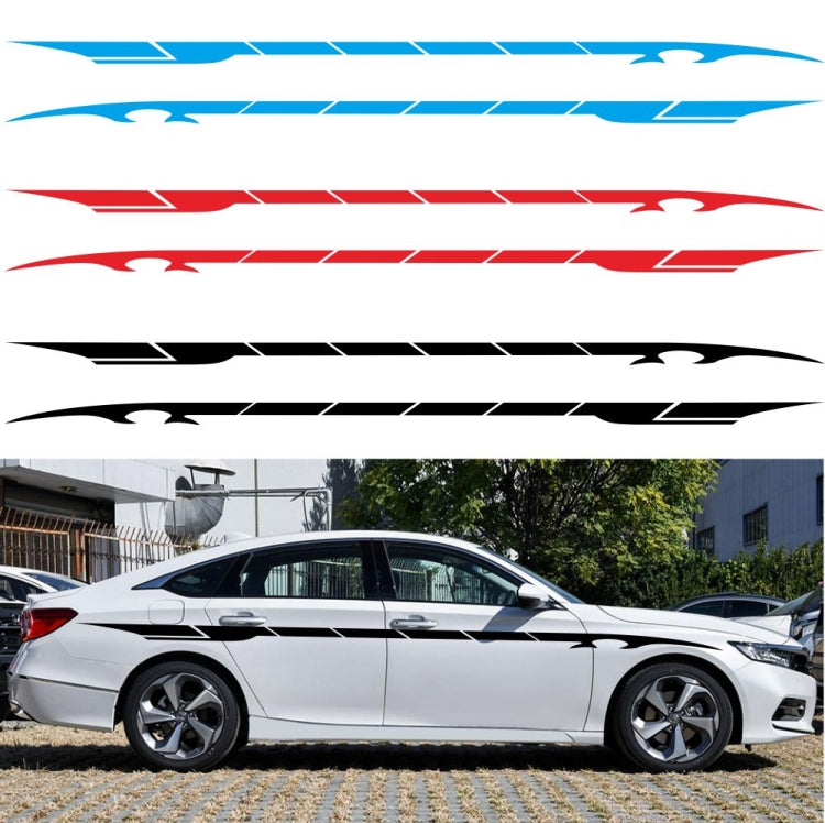 2 PCS/Set D-178 Waistline Pattern Car Modified Decorative Sticker(Yellow) - free shipping - PMC Jewellery - Order now!
