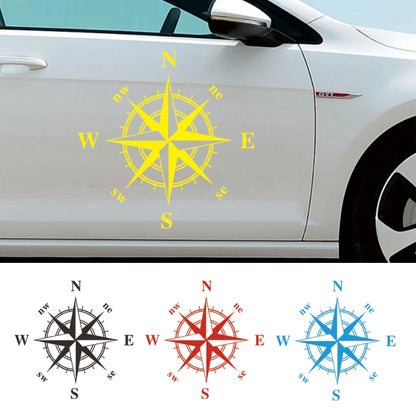 D-366 Compass Pattern Car Modified Decorative Sticker(Yellow) - Decorative Sticker by PMC Jewellery | Online Shopping South Africa | PMC Jewellery | Buy Now Pay Later Mobicred